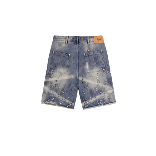 REY DENIM SHORT RHINESTONE